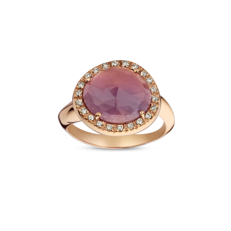 Ring · Brusi SASSETTO · met saffier en diamant