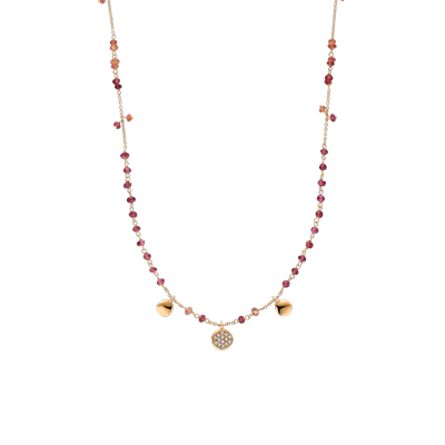 Halsketting · Brusi · met saffier en diamant