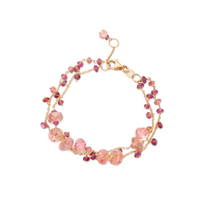 Armband · Brusi · met kwarts en tourmalijn