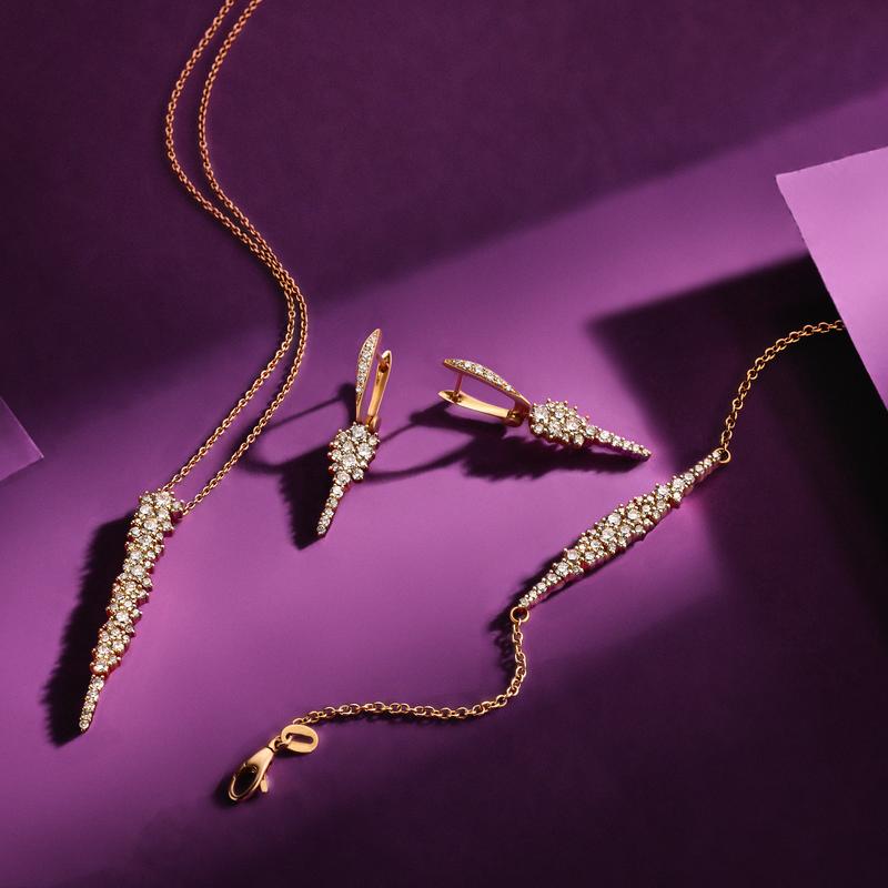 Oorbellen · Brusi BRIGHTFALL · met diamant