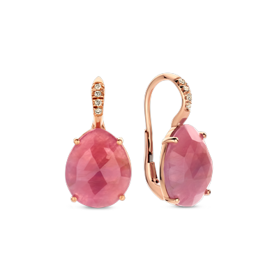 Oorbellen · Brusi CANNELLINO · met saffier en diamant