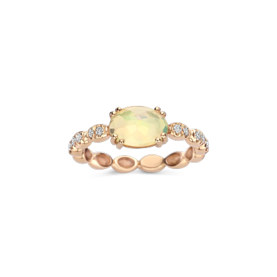 Ring · Brusi MAI TAI · met opaal en diamant