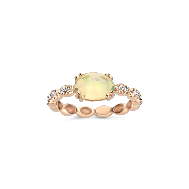 Ring · Brusi MAI TAI · met opaal en diamant