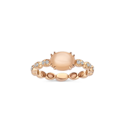 Ring · Brusi POLKY · met maansteen en diamant