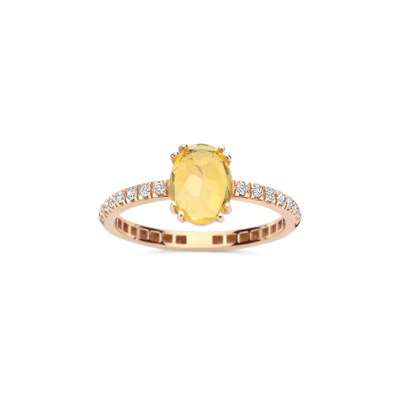 Ring · Brusi MAI TAI · met opaal en diamant