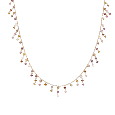Halsketting · Brusi FRINGE · met toermalijn