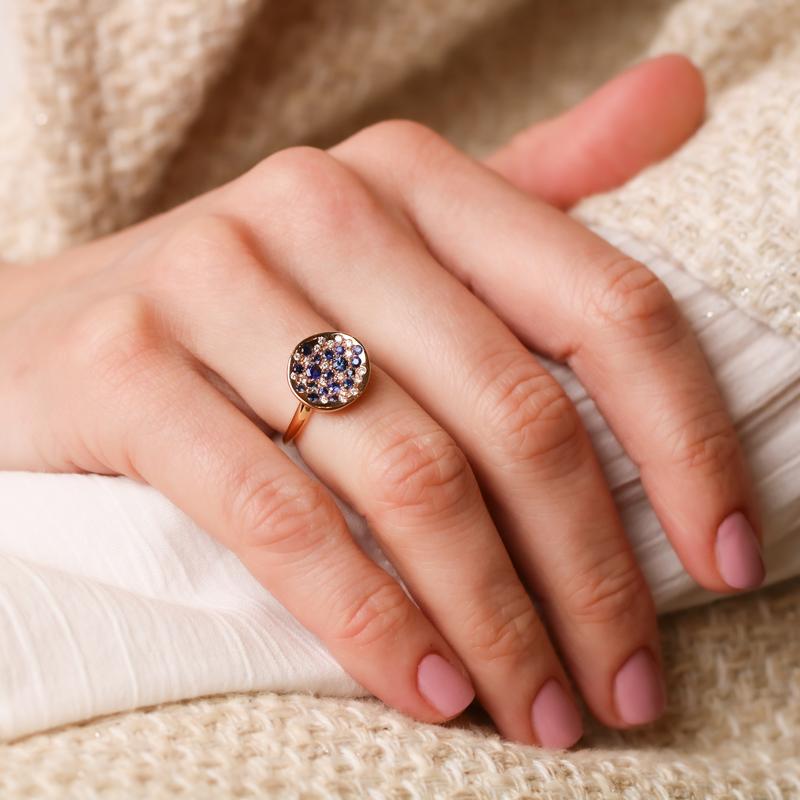 Ring · Brusi SPRING · met saffier en diamant