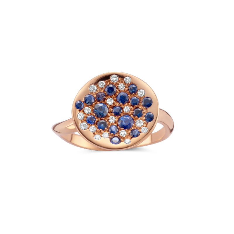 Ring · Brusi SPRING · met saffier en diamant