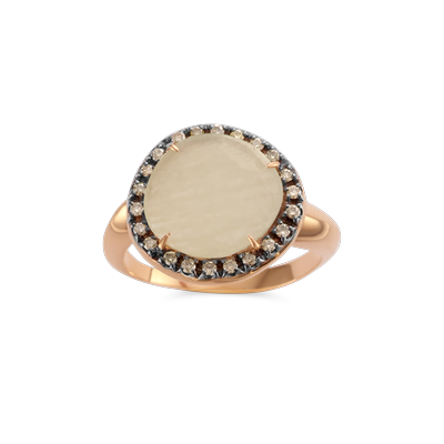 Ring · Brusi INDJO · met saffier en diamant