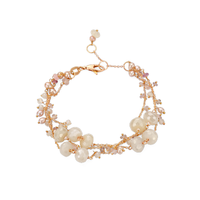 Armband · Brusi CAMELIA · met parel en maansteen