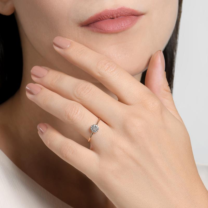 Ring · Burato PAILLETTES · met diamant