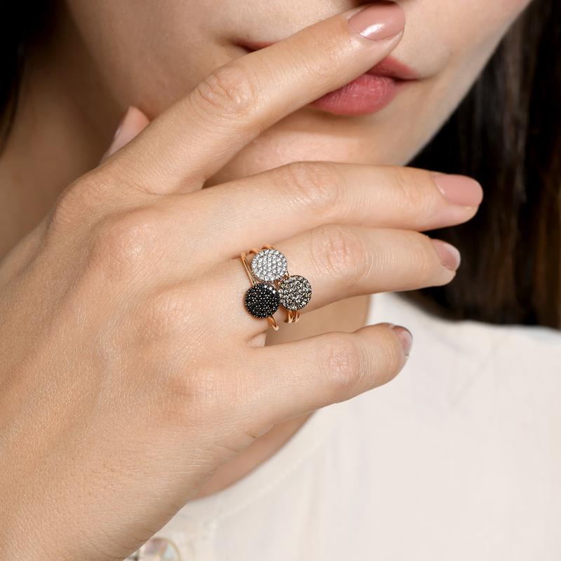 Ring · Burato PAILLETTES · met diamant