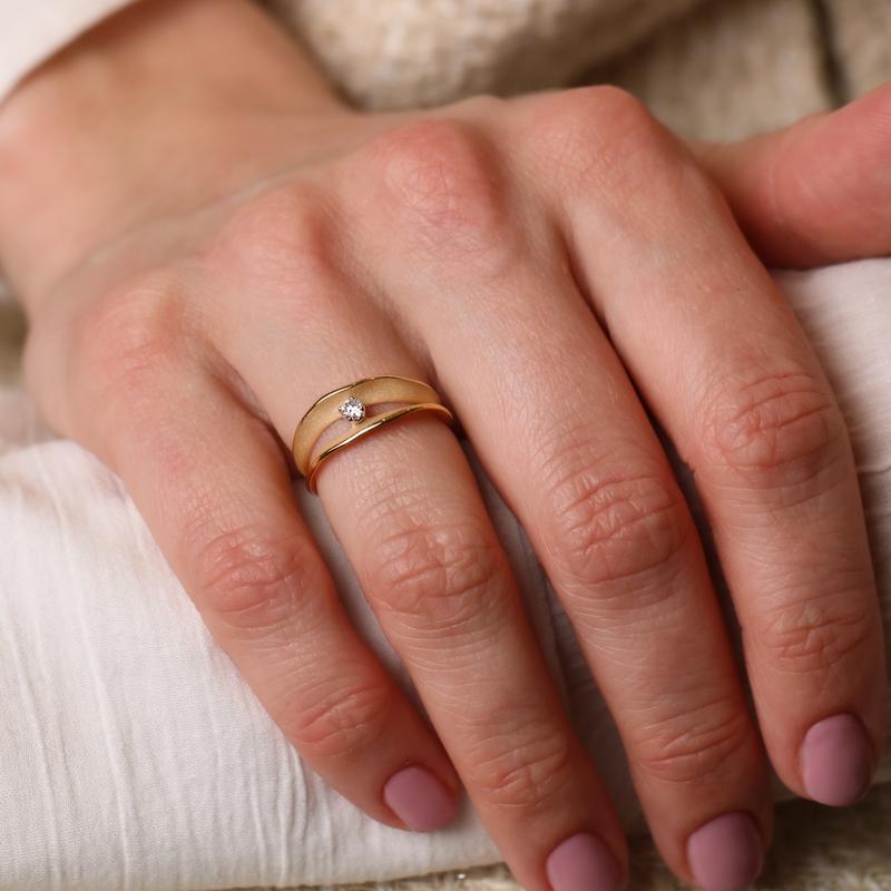 Ring · Annamaria Cammilli DUNE ASSOLO · Yellow Sunrise met diamant