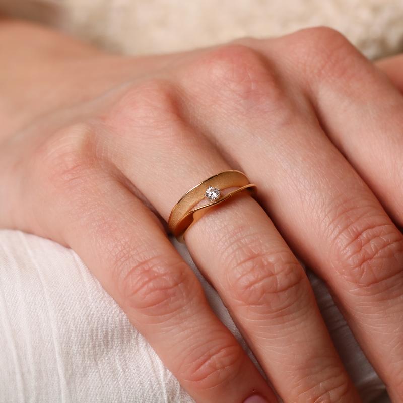 Ring · Annamaria Cammilli DUNE ASSOLO · Yellow Sunrise met diamant