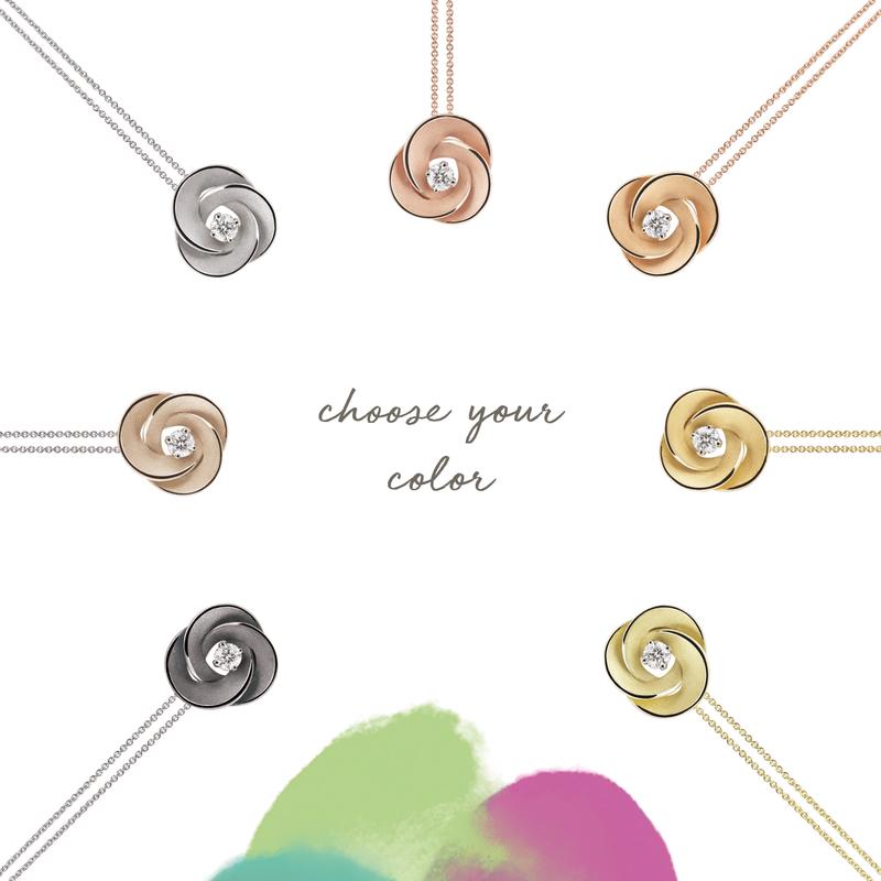 Oorbellen · Cammilli DESERT ROSE · met diamant