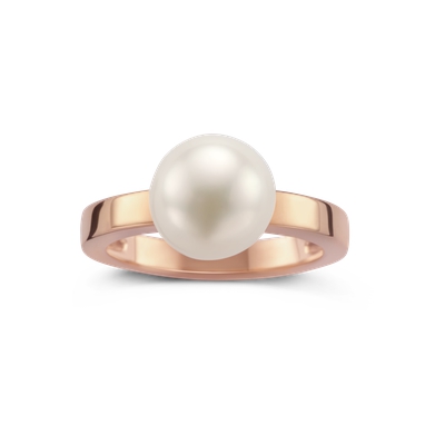 Ring · Coscia · rosé goud met zoetwater parel