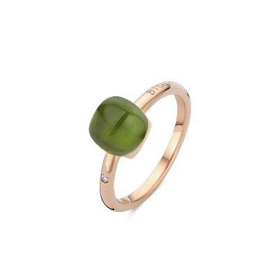 Ring · Bigli MINI SWEETY · met amethist, aventurijn en parelmoer (Tropical Green)