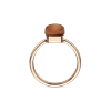 Ring mini · Bigli MINI SWEETY · met rookkwarts, oranje agaat en parelmoer (Orange Agate Sunset)