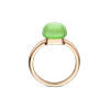 Ring · Bigli MINI SWEETY · met limoenkwarts, groene agaat en parelmoer (Green Lemon)