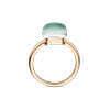 Ring · Bigli MINI SWEETY · met smaragd, bergkristal en parelmoer (Emerald Green)