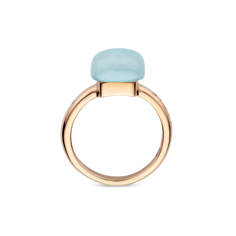 Ring · Bigli MINI SWEETY · met aquamarijn en turkoois (Turquoise Mist)