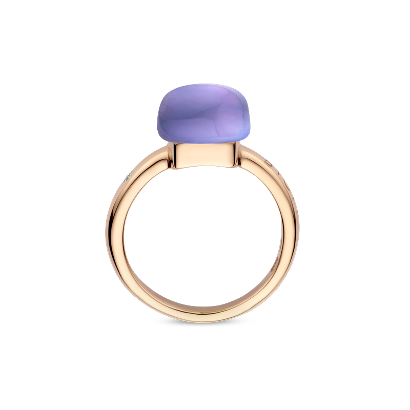 Ring · Bigli MINI SWEETY · met amethist, lapis en parelmoer (Lapis Night)