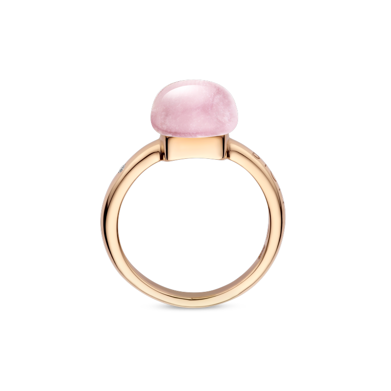 Ring · Bigli MINI SWEETY · met robijn, roze kwarts en parelmoer (Pink Quartz Pastel)