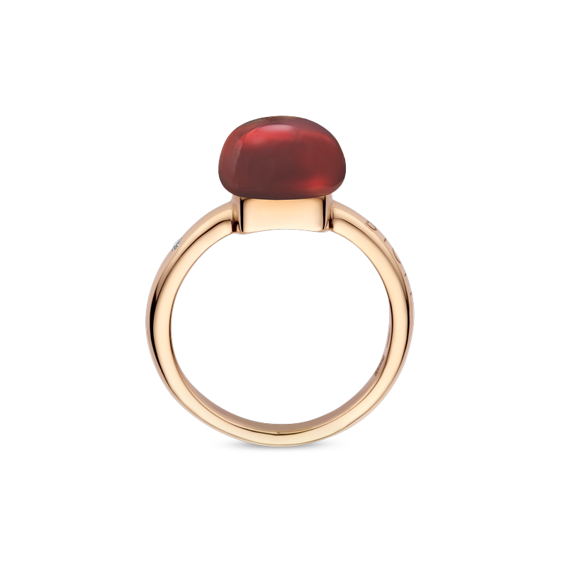 Ring · Bigli MINI SWEETY · met granaat en parelmoer (Garnet Love)
