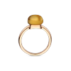 Ring · Bigli MINI SWEETY · met rookkwarts en parelmoer (Vintage Cognac)