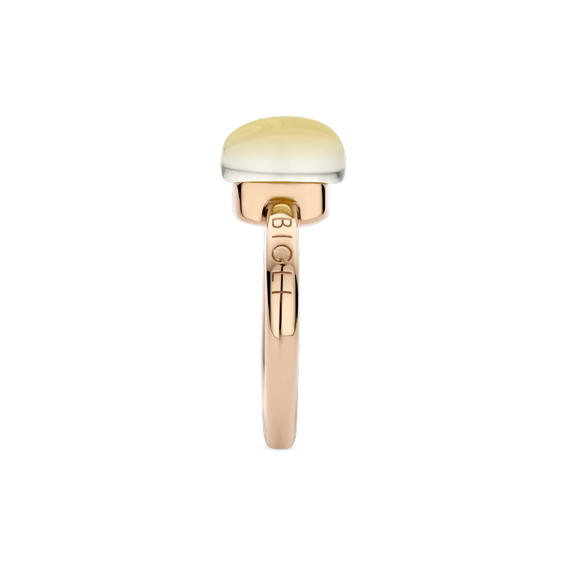 Ring · Bigli MINI SWEETY· met bergkristal en tijgeroog (The Eye Of The Tiger)