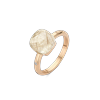 Ring · Bigli MINI SWEETY · met rutielkwarts en witte parelmoer (Quartz Rutile Moonshine)