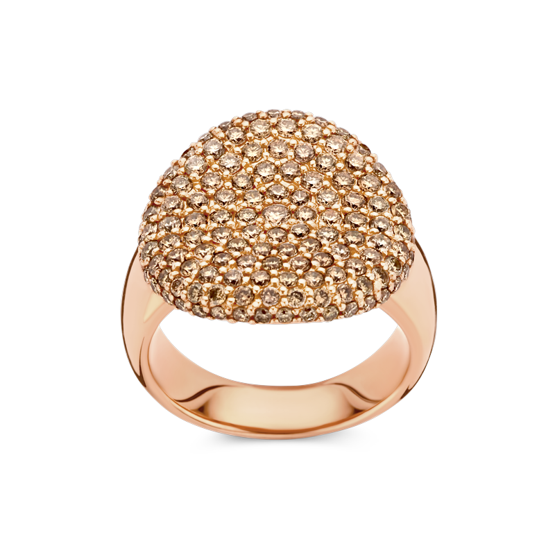 Ring · Bigli WAVES · met diamant