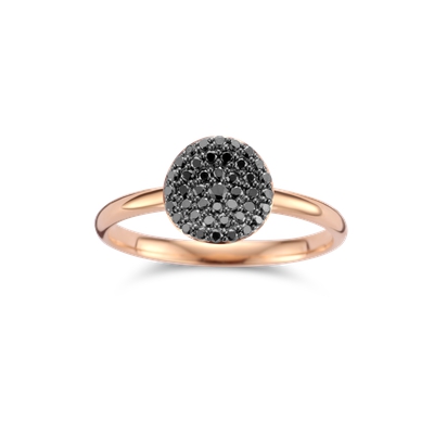 Ring · Bigli MINI WAVES · met diamant
