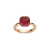 Ring · Bigli MINI SWEETY · met robijn, bergkristal en parelmoer (Bright Ruby)