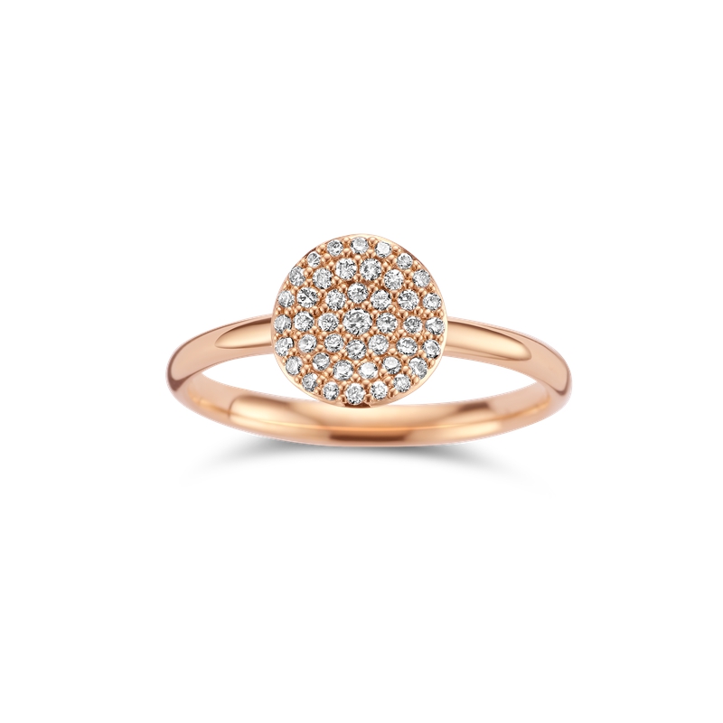 Ring · Bigli MINI WAVES · met 0.27ct diamant