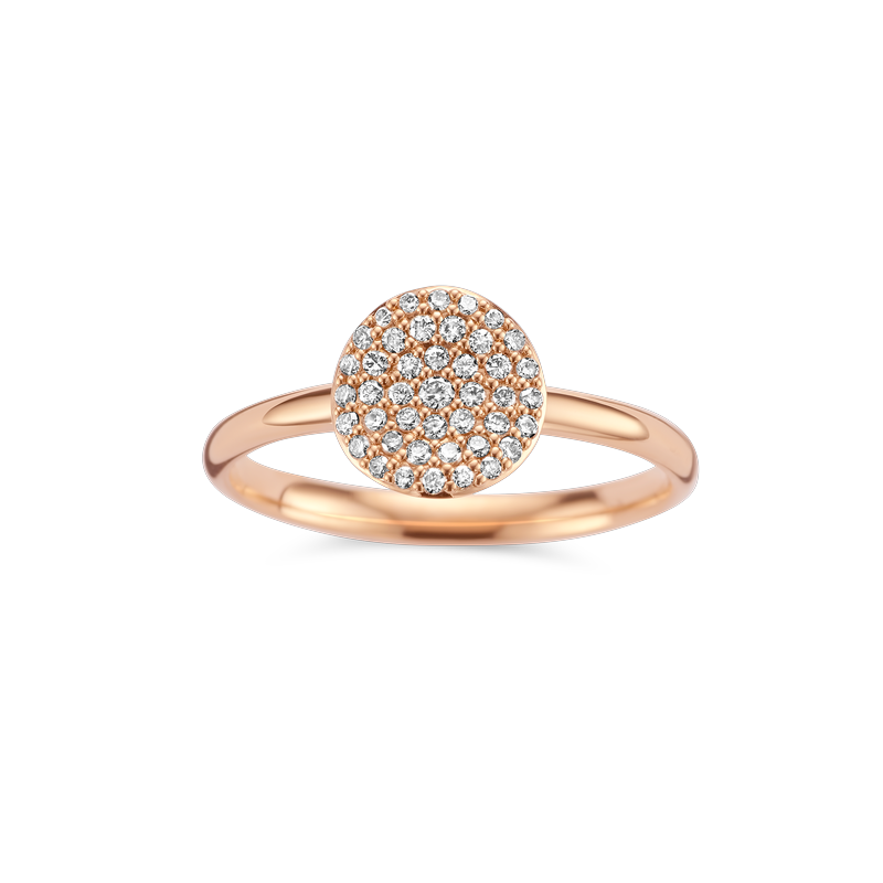 Ring · Bigli MINI WAVES · met 0.27ct diamant