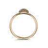 Ring · Bigli MINI WAVES · met diamant