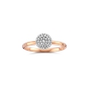 Ring · Bigli Mini Waves · met witte diamant
