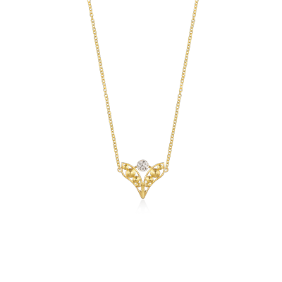 Halsketting · Luísa Rosas LUZ · filigraan met diamant