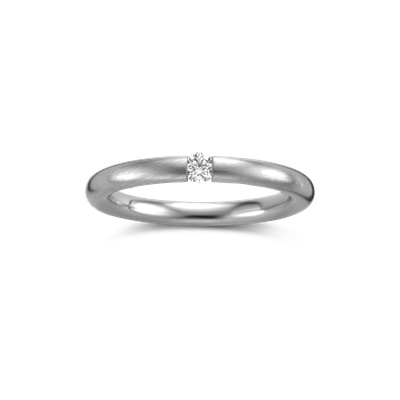 Ring · Niessing Spannring® · Platina met diamant