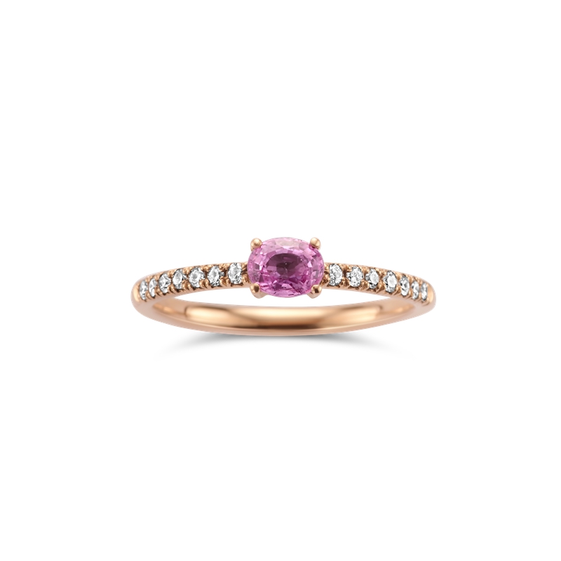 Ring · Vander Avort COLOURFUL · met saffier en diamant