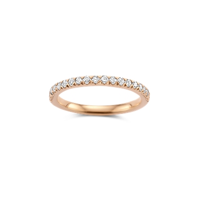 Ring alliance rosé goud met 0.34ct diamant
