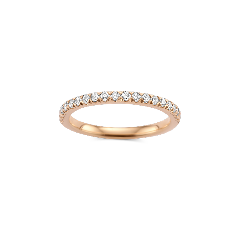 Ring alliance rosé goud met 0.34ct diamant