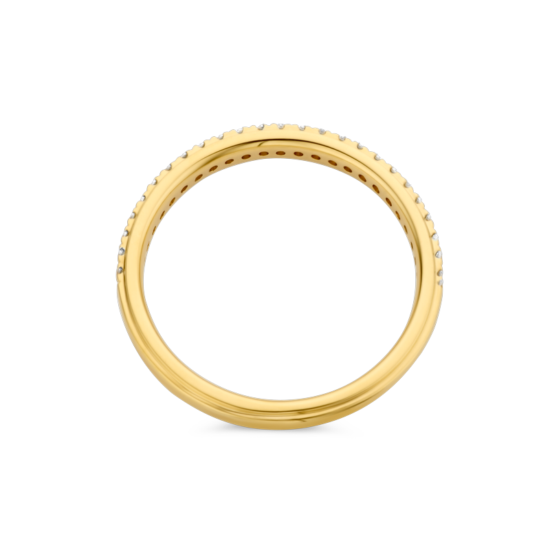 Ring alliance geel goud met 0.16ct diamant