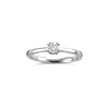 Ring solitaire wit goud met 0.23ct diamant