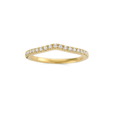 Ring alliance geel goud met 0.24ct diamant