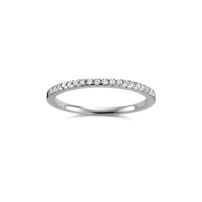 Ring alliance wit goud met 0.20ct diamant