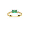 Ring · Vander Avort COLOURFUL · met smaragd en diamant