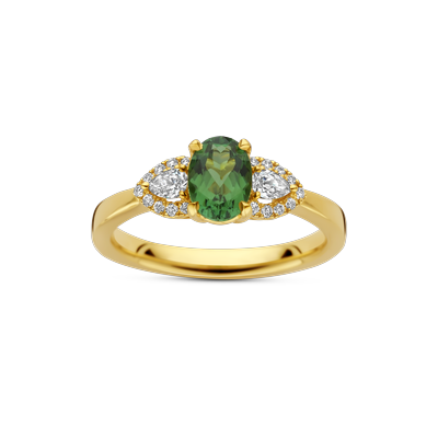 Ring · Vander Avort COLOURFUL · met toermalijn en diamant