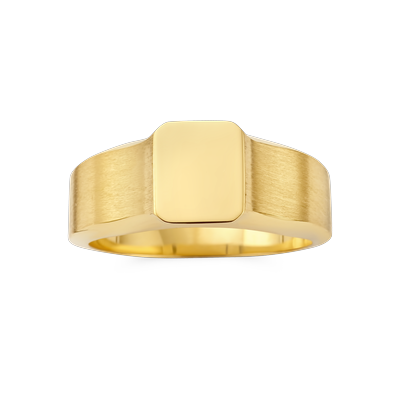 Ring zegel · Vander Avort ESSENTIALS · met effen vlak voor gravure